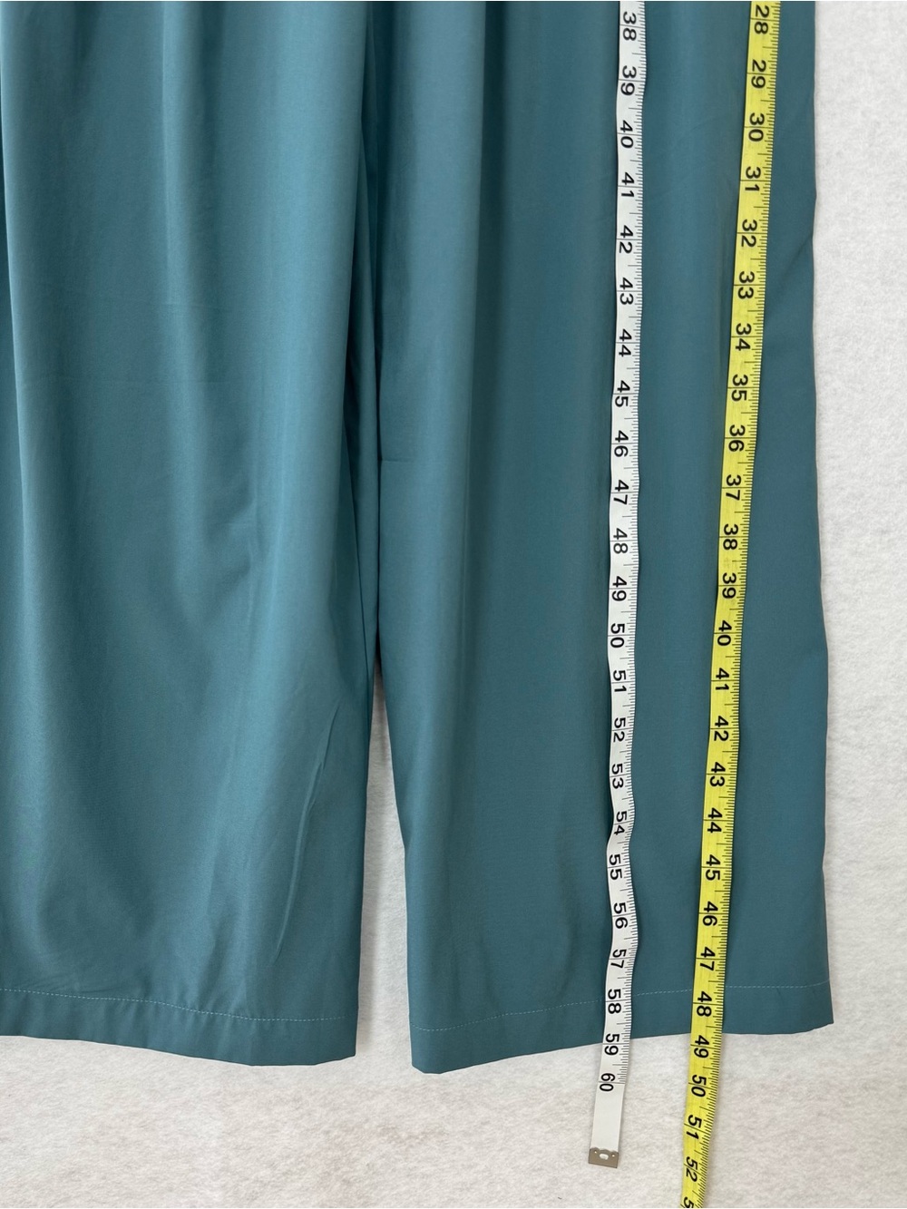 Halara Breezeful Wide Leg Jumpsuit XS Blue Pocket Backless Side Zipper READ - Picture 14 of 16
